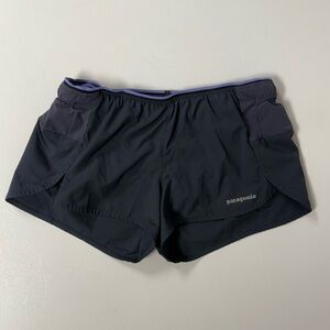 Patagonia Strider Pro Shorts Charcoal Lined Running Hiking Performance Women S